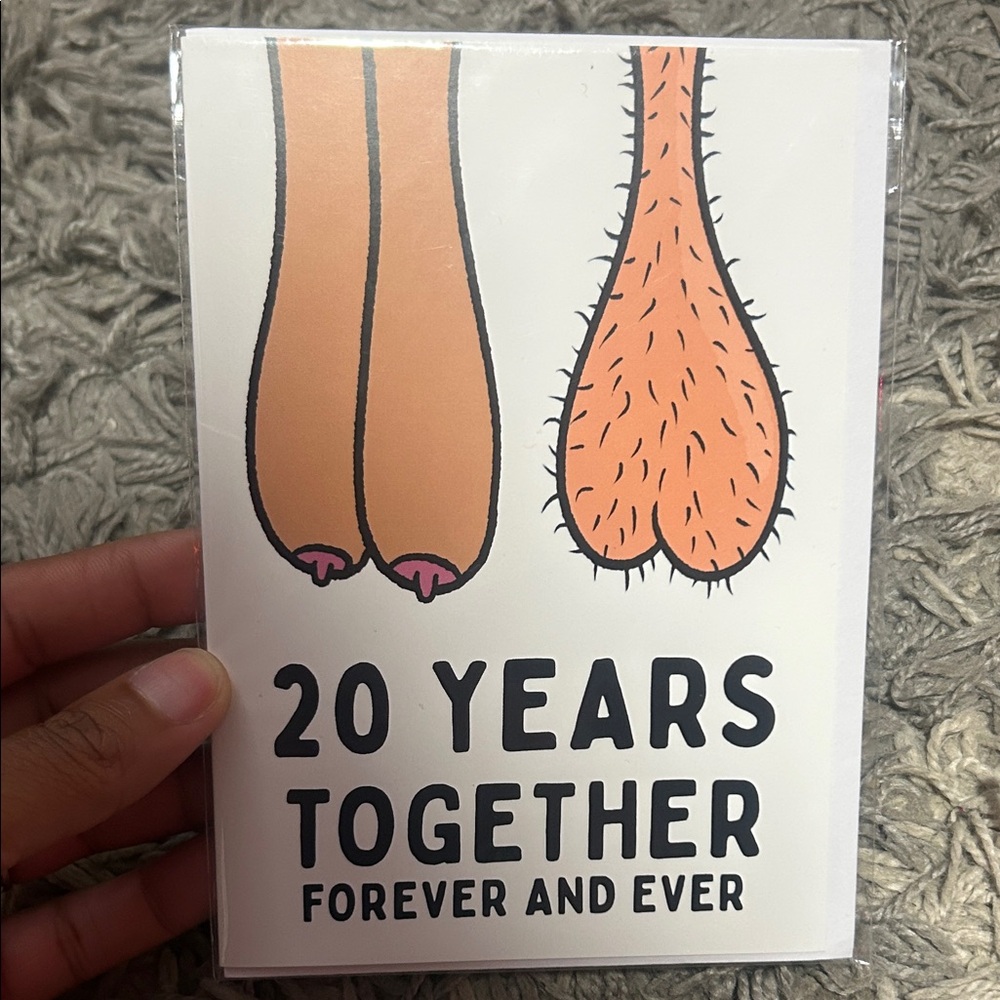 20 years XXX Anniversary card